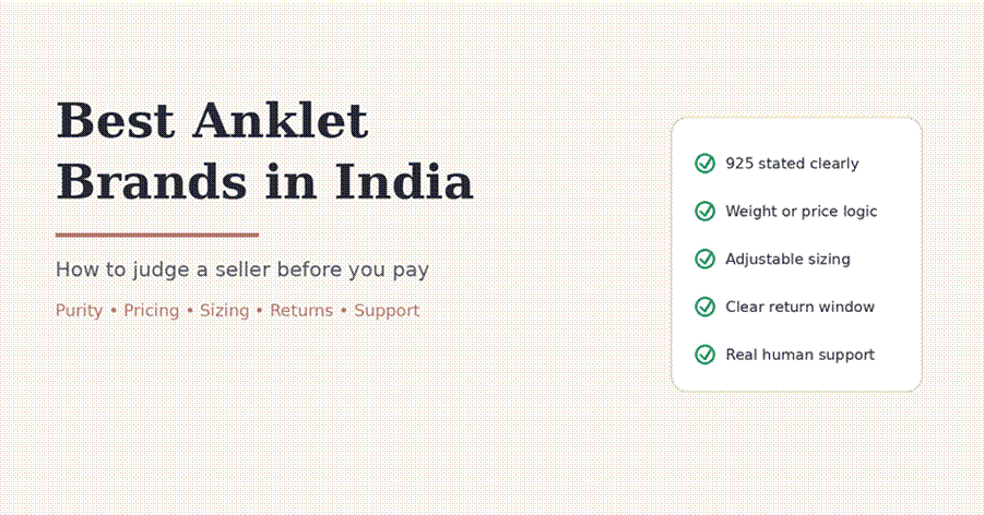 Best Anklet Brands in India: A Buyer's Guide to Choosing the Right One