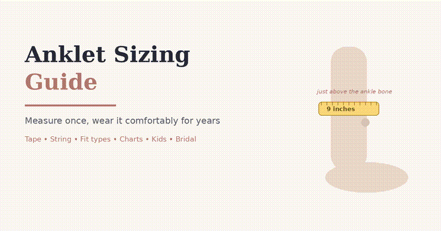 Anklet Sizing Guide: How to Measure Your Ankle and Get the Fit Right