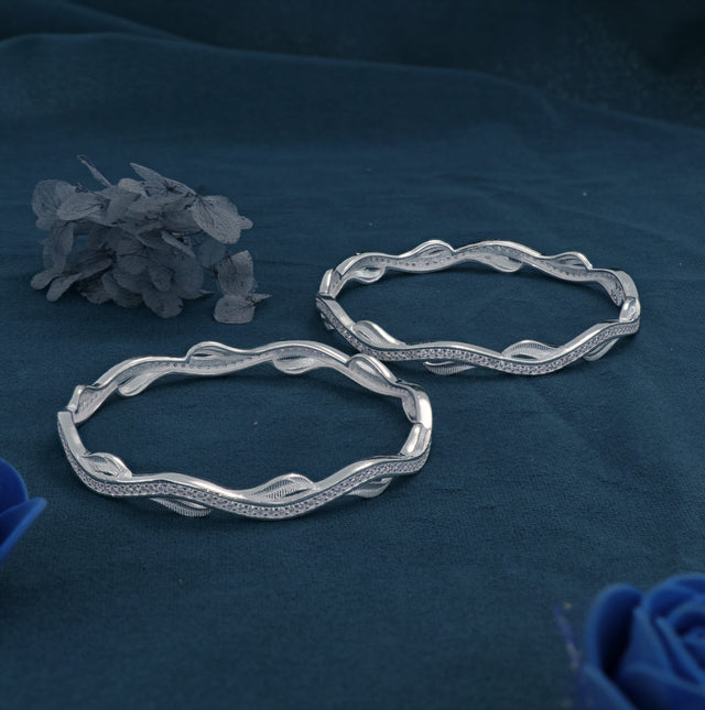 Rodium Bangles