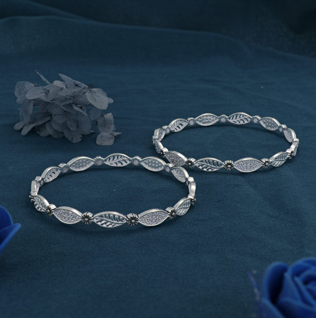 Rodium Bangles