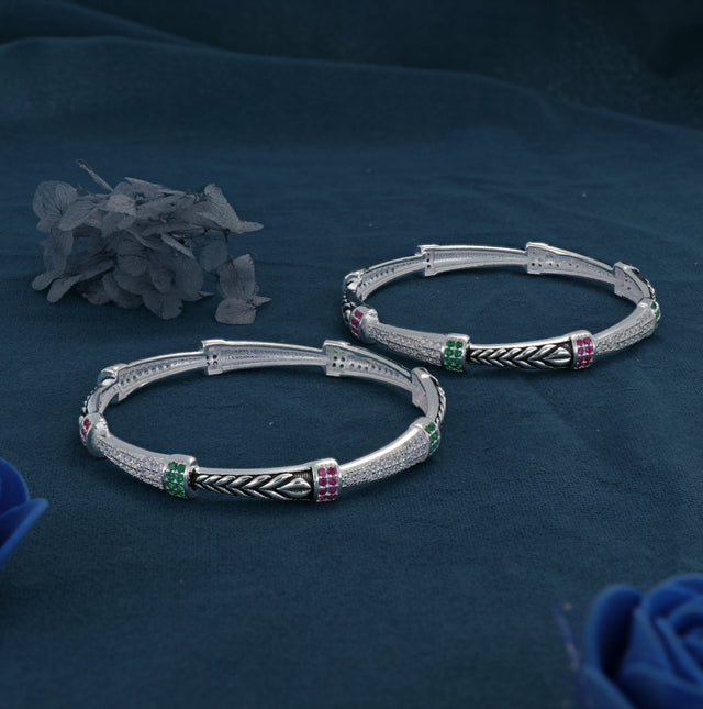 Rodium Bangles